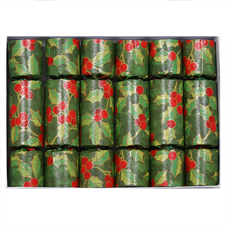 Holly Berry Box | Christmas Crackers | Paper Hats | Party Crackers | Olde English Crackers